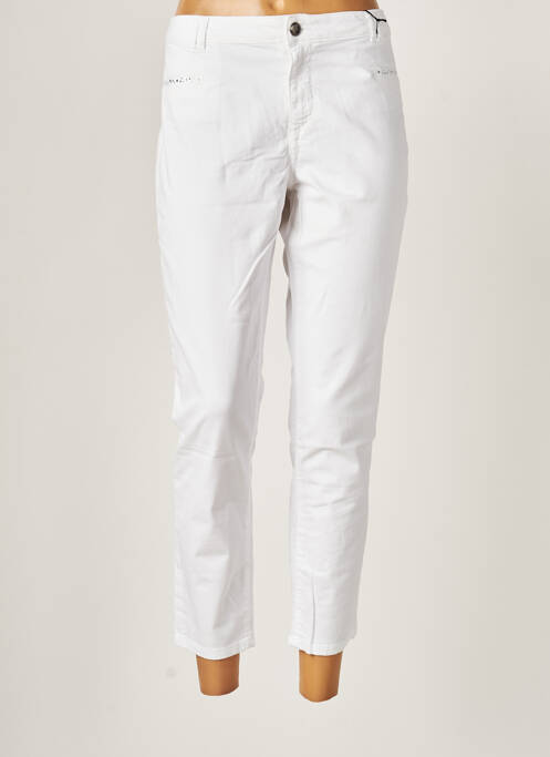 Pantalon droit blanc EMMA & ROCK pour femme