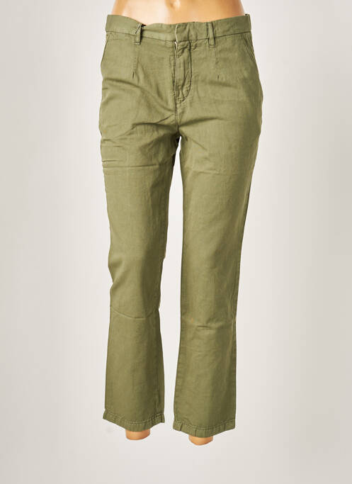 Pantalon droit vert ACQUAVERDE pour femme
