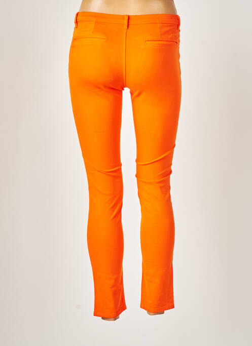 Pantalon slim orange SCHOOL RAG pour femme