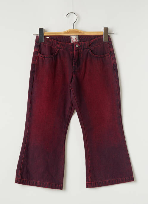 Pantacourt rouge TEDDY SMITH INDUSTRY pour fille