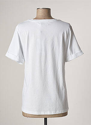 T-shirt sérigraphie manches courtes blanc DENIM HUNTER femme