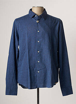Chemise manches longues bleu GMF 965 pour homme