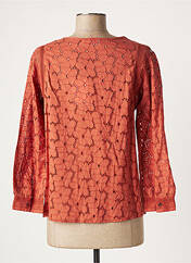 Blouse orange INDI & COLD pour femme seconde vue