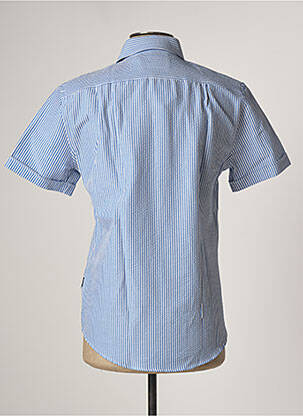 Chemise manches courtes bleu IZAC homme
