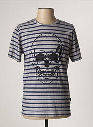 T-shirt bleu IZAC homme