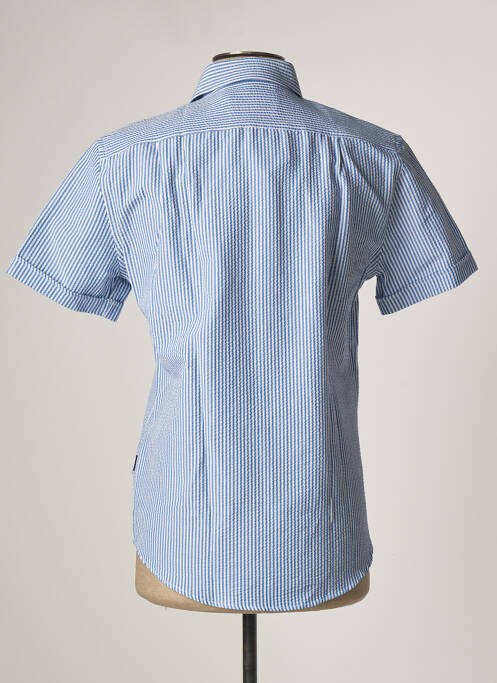 Chemise manches courtes bleu IZAC pour homme