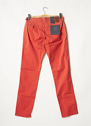 Pantalon chino stretch taille normale orange IZAC homme