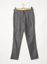 Pantalon chino stretch taille normale gris SELECTED homme