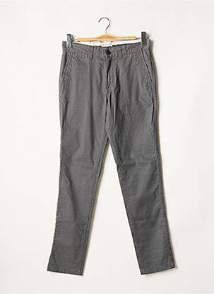 Pantalon chino stretch taille normale gris SELECTED homme