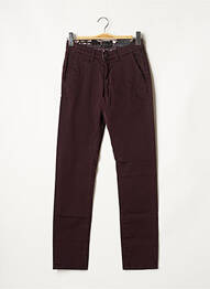 Pantalon droit stretch taille normale violet IZAC homme