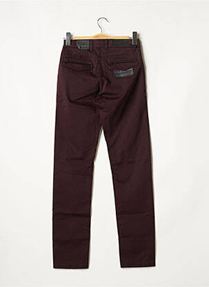 Pantalon droit stretch taille normale violet IZAC homme