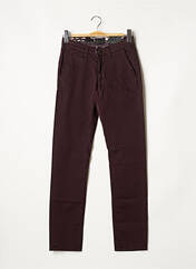 Pantalon droit violet IZAC pour homme seconde vue