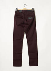 Pantalon droit violet IZAC pour homme seconde vue