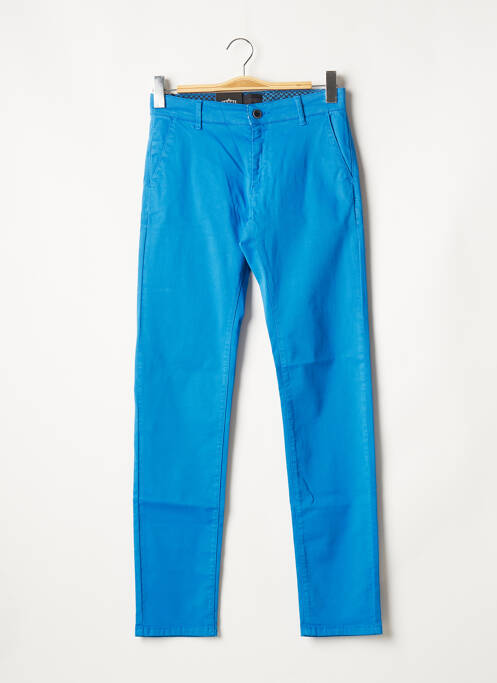 Pantalon chino bleu IZAC pour homme