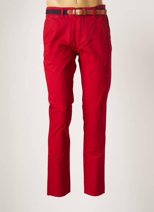 Pantalon chino rouge SELECTED pour homme