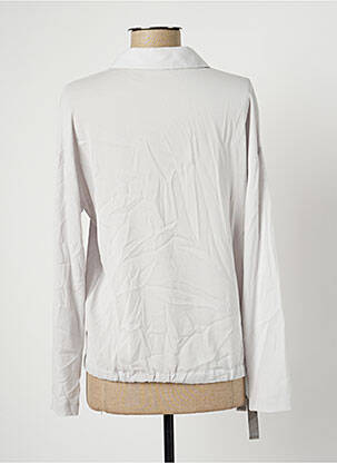 Chemisier tissage crêpe manches longues gris FABIANA FILIPPI femme