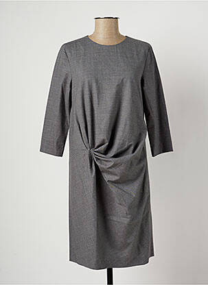 Robe mi-longue gris KNOTT pour femme