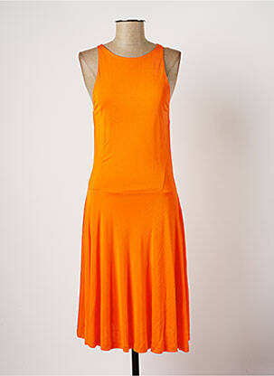 Robe mi-longue orange RALPH LAUREN pour femme