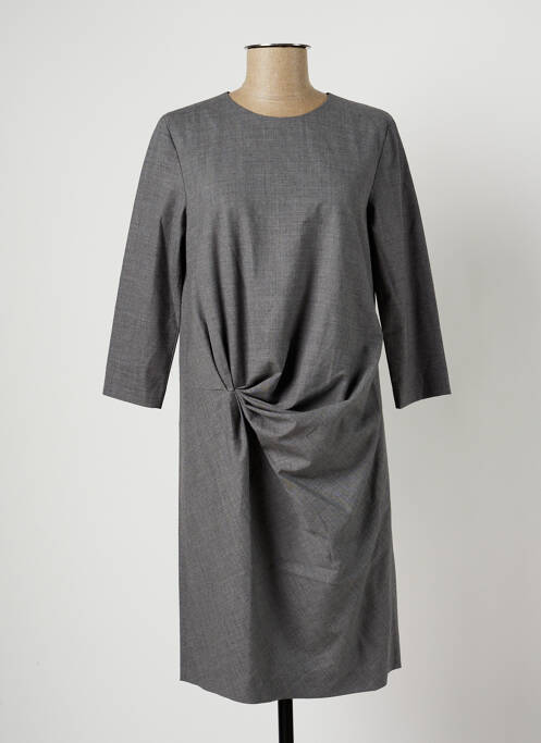 Robe mi-longue gris KNOTT pour femme