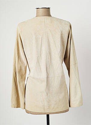 Veste casual coupe cintrée beige FABIANA FILIPPI femme
