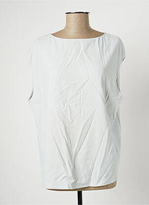 Blouse col rond sans manche gris FABIANA FILIPPI femme