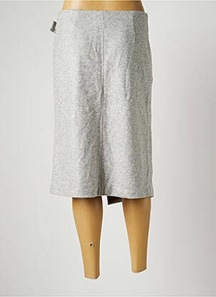 Jupe mi-longue stretch gris FILIPPA K femme