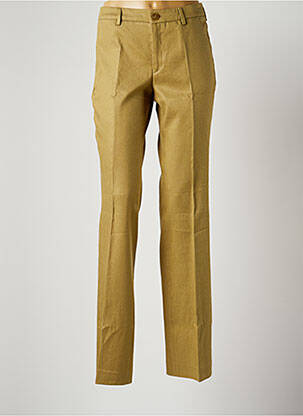 Pantalon chino fermeture zippée sous rabat boutonné taille normale vert FILIPPA K femme
