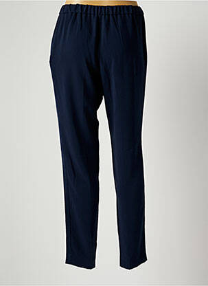 Pantalon droit taille élastique taille normale bleu KNOTT femme