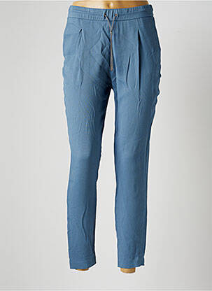 Pantalon droit stretch taille normale bleu FABIANA FILIPPI femme