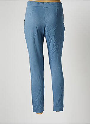 Pantalon droit stretch taille normale bleu FABIANA FILIPPI femme
