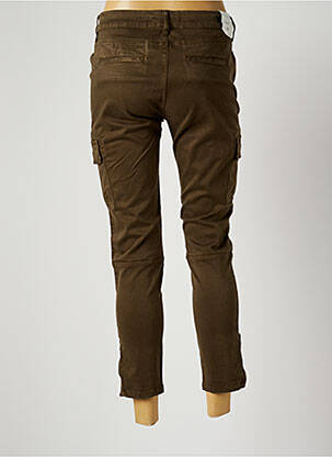 Pantalon 7/8 stretch taille normale vert FIVE femme