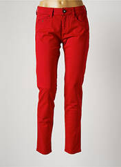 Jeans coupe slim rouge FIVE pour femme seconde vue