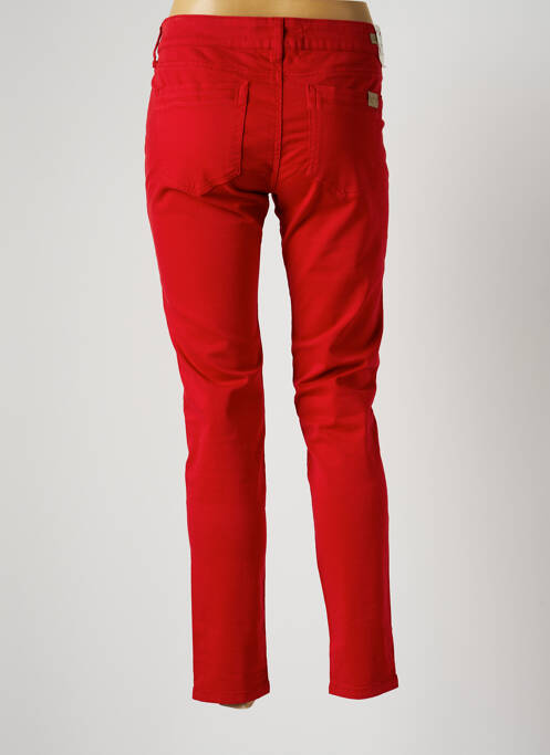 Jeans coupe slim rouge FIVE pour femme