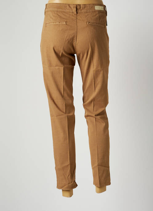 Pantalon chino marron FIVE pour femme