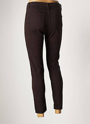 Pantalon slim taille élastique taille normale marron DENIM STUDIO femme