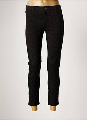 Pantalon slim taille élastique taille normale noir DENIM STUDIO femme