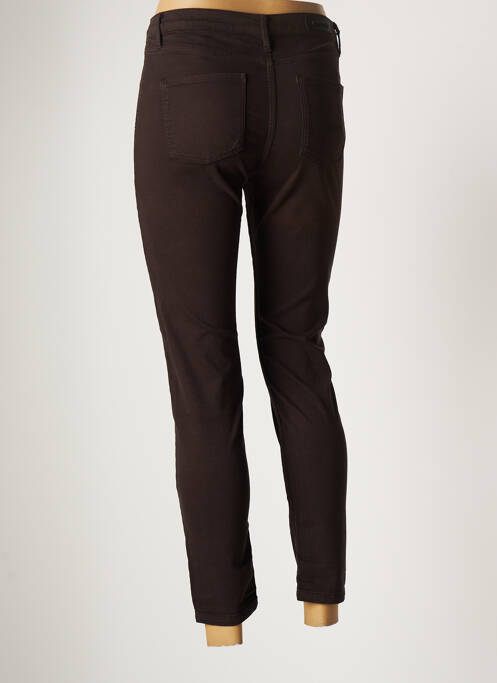Pantalon slim marron DENIM STUDIO pour femme