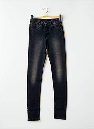 Jeans coupe slim broderie rivets taille normale bleu DENIM STUDIO femme