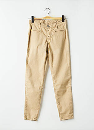 Pantalon slim stretch taille normale beige DENIM STUDIO femme