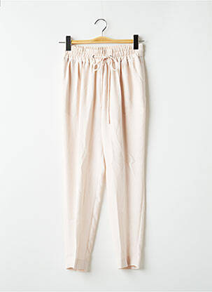 Pantalon droit taille élastique taille normale rose KNOTT femme