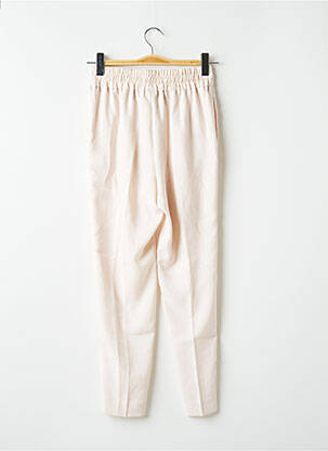 Pantalon droit taille élastique taille normale rose KNOTT femme