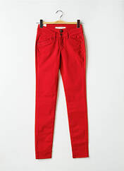 Jeans coupe slim rouge FIVE pour femme seconde vue