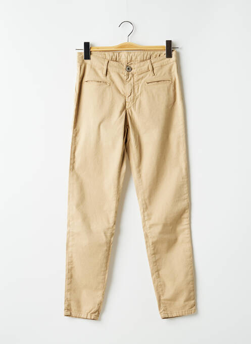 Pantalon slim beige DENIM STUDIO pour femme