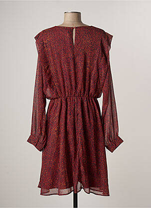 Robe mi-longue manches longues manches longues rouge GRACE & MILA femme
