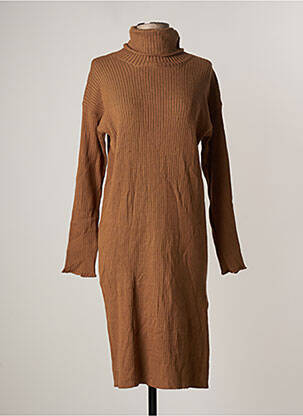 Robe mi-longue marron KILKY pour femme