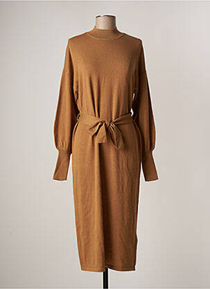 Robe pull marron AWARE BY VERO MODA pour femme