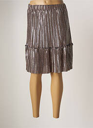 Jupe mi-longue stretch beige VINTAGE femme