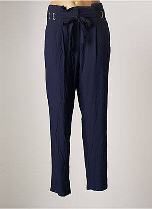 Pantalon chino bleu YUKA pour femme