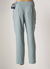 Pantalon droit bleu YUKA pour femme seconde vue