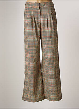 Pantalon large marron SUNCOO pour femme